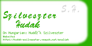 szilveszter hudak business card